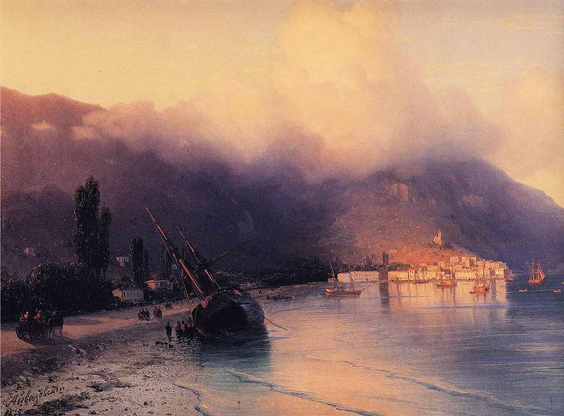 Ivan Aivazovsky View of Yalta oil painting picture